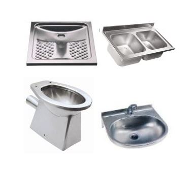 Stainless steel sinks and sanitary 