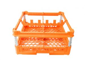 GEN-K32x2 CLASSIC BASKET 4 SQUARE COMPARTMENTS - Cup height from 120mm to 240mm