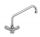 KL1260 PROFESSIONAL single-hole tap for sink, knobs and swivel spout