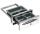 ICCCP40 Cash drawer in stainless steel, depth of drawer 44.4 cm