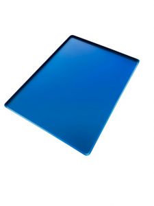 VSS43-B Plateau rectangulaire 400x200x10mm couleur Bleu