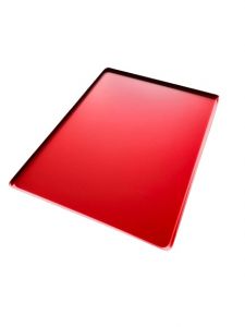 VSS43-R Rectangular tray 400x200x10mm Red color