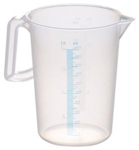 ITP941D 2 liter graduated jug with closed handle and double scale