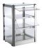 VKB33N Neutral countertop display cabinet 3 SHELVES in stainless steel sheet