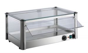 VKB81R Counter top display cabinet Hot 1 PIANO in stainless steel sheet