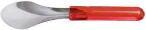 IGP74R Gelato Spatula in transparent acrylic RED and stainless steel