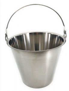 SE-G10 Stainless steel bucket graduated 10 liters