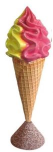 EG004D Icecream Cone in three-dimensional for outdoor Soft Bigusto