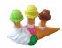 EG031 Soporte para conos de helado - Soporte para conos de publicidad 3D para heladería, altura 15 cm